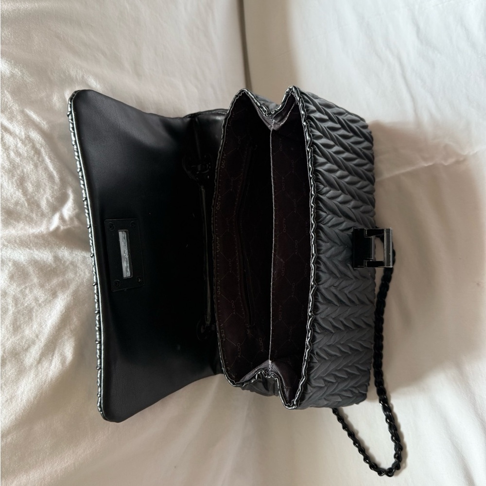 Aldo Black Quilted Crossbody Bag